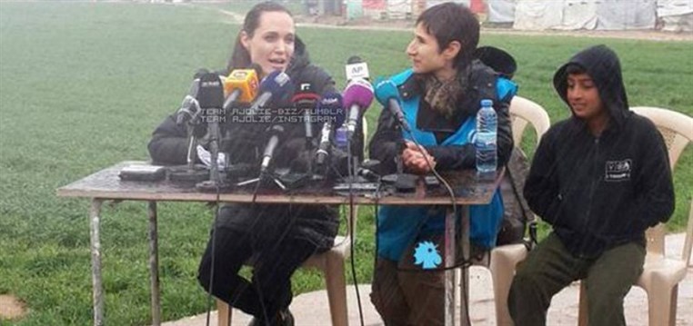 Angelina Jolie in Lebanon-Bekaa